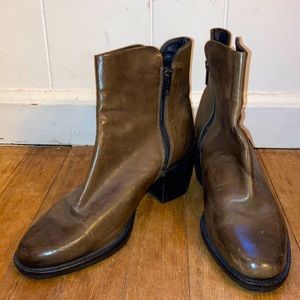 Doemos Shoes Genuine Italian Leather Ankle Boots